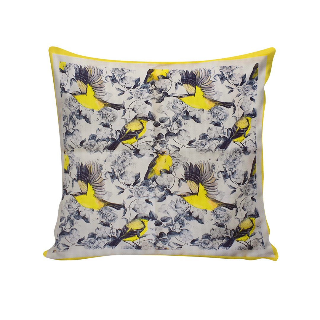 Yellow Birds Cushion